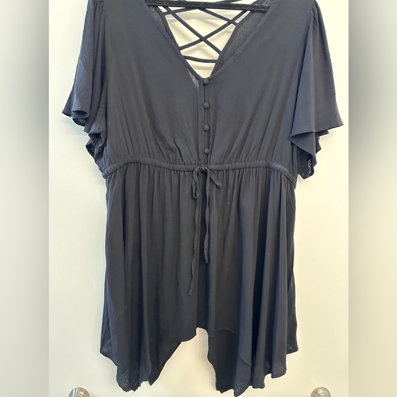 Torrid size 2, Black Rayon and Spandex top. - Picture 1 of 6